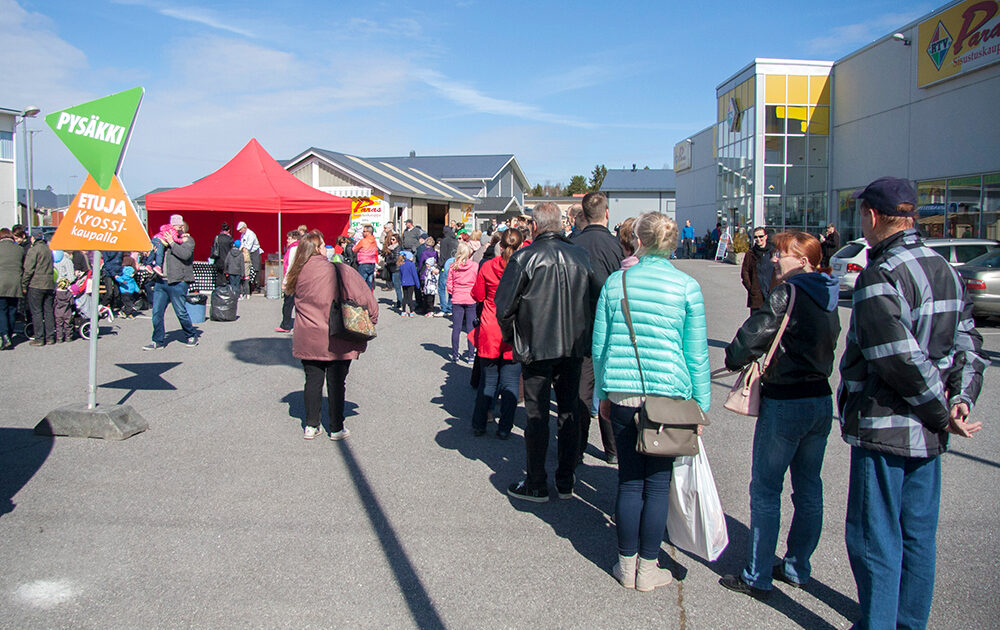 Hernekeittoa tarjolla Hernekeittoa tarjolla